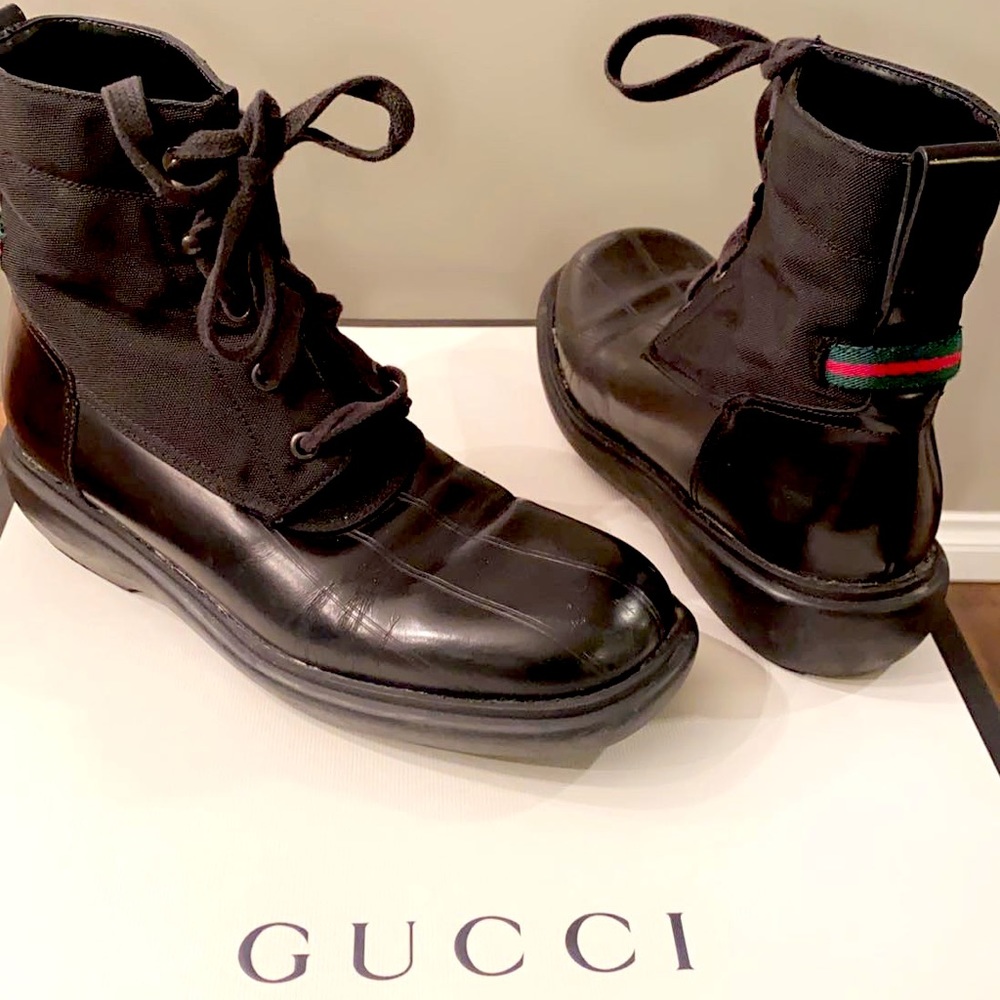 Authentic Gucci Combat Boots size women’s 8